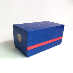 优质硬质纸板纸箱礼品盒凸面光泽和可定制颜色可回收和冲压印刷处理