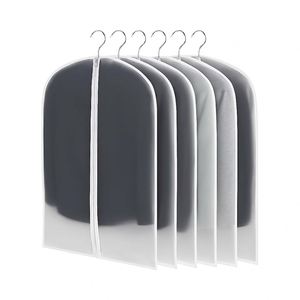 Ensemble de protection transparent en PEVA anti-poussière 60 x 100 cm, résistant à la pluie, pour robes, vestes et chemises de soirée - Product Image 1