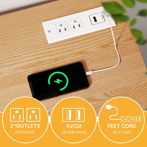<span class=keywords><strong>Table</strong></span> à coudre <span class=keywords><strong>pliante</strong></span> au design moderne avec station de charge roulettes verrouillables multi-artisanat portes magnétiques et rangement caché - Product Image 3