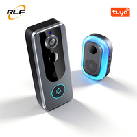 Interphone vidéo sans fil extérieur pour villa, système d'intercom intelligent pour maison connectée, application Tuya, alimenté par batterie, en alliage d'aluminium, sans abonnement mensuel, sans cloud