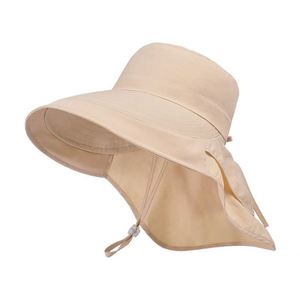Sombrero de Pescador para Mujer con Protección UV para el Cuello, Plegable, Impermeable, de Ala Ancha, para Jardinería y Senderismo, con Orificio para Cola de Caballo - Product Image 4