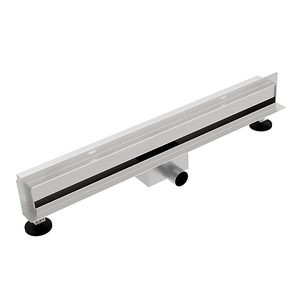 Drenaje de pared de nuevo diseño Desagüe de piso de ducha lineal de acero inoxidable 304 con cubierta de rejilla de inserción de azulejo - Product Image 2