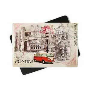 Carta romantica/magneti epossidici per frigo con stampa personalizzata loghi paesi Italia magneti da frigo Souvenir