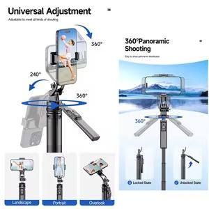 Bon prix Selfie Sticks Mini trépied avec alliage d'aluminium et quadripode réglable pour Vlog Selfie et photographie de voyage - Product Image 5