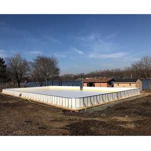 Panneaux de glace synthétiques de hockey en polyéthylène haute densité UHMWPE HDPE Tuiles autolubrifiantes Patinoire artificielle - Product Image 1