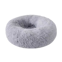 WQS Huisdierenbed voor honden & katten, winterwarm, diepe slaap, langpolig rond pluche bed - populaire internetartikelen groothandel