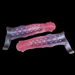 Funda de silicona para pene con diseño de nudo animal, extensión de circunferencia con anillo para pene, funda hueca tipo monstruo, juguetes sexuales para adultos masculinos - Product Image 5