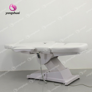Camilla de Masaje Eléctrica Moderna de Cuero Genuino, Ajustable, para Salón de Belleza, Silla y Cama Facial con 3 Motores - Product Image 4