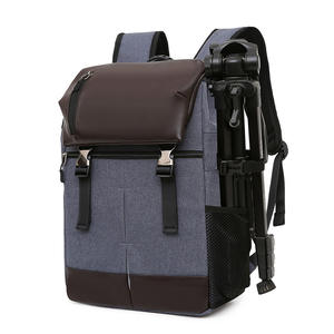 Sac à dos pour homme avec support de trépied, housse de pluie, fermeture éclair, étanche, sac pour appareil photo pour photographes - Product Image 2