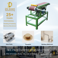 Máquina Pulidora y Esmeriladora Manual de Banco de Doble Rueda Eléctrica de Alta Potencia DZ Industrial para Acabado de Herrajes de Grifería