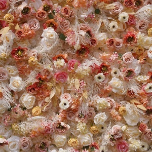 Hochwertige Maßgefertigte Realistische Handgemachte Blumenwand Hochzeitsdekoration Hintergrund Stoff Aufrollbar für Weihnachten - Product Image 5