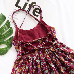 Nouvelle Collection de Vêtements pour Enfants en Gros, Robe Rouge pour Filles avec Motif Fantaisie - Product Image 6