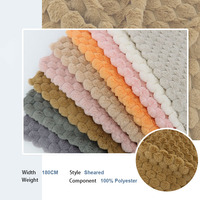 Tissu de luxe en fausse fourrure personnalisé Tissu en fausse fourrure de lapin imprimé à motif de carapace de tortue ondulée pour Textiles de maison