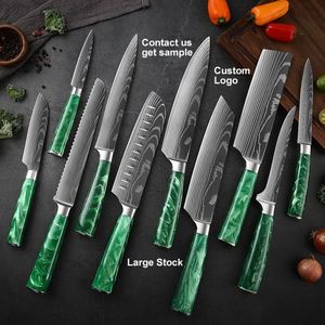 Hot Sales Japanese <b>Sharp</b> Kitchen <b>Knives</b> <b>Set</b> High Carbon Stainless Steel Damascus Laser Pattern 8 Inch Chef Utility Paring <b>Knife</b> - Product Image 1