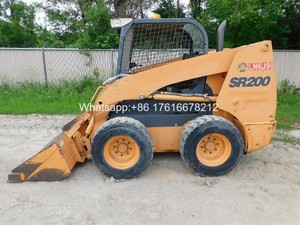 Used Case Loader <b>Model</b> SR200 Skid Steer Loader with Sweeper Attachment Bucket in Good Condition for Sale - Product Image 6