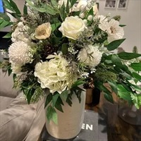 Centre de table de mariage personnalisé en hydrangeas artificiels blancs en PU de marque Yida, avec verdure en cascade et décoration florale