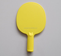 Raquettes de tennis de table d'entraînement en plastique PP avec poignée droite 156x150mm, base monocouche, marque OEM pour enfants et adultes