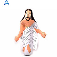 Chine usine OEM personnaliser la conception impression PVC air coup gonflable Jésus Christ statue homme femme Bouddha Dieu modèle jouet