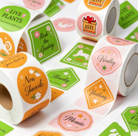Étiquettes autocollantes en vinyle imperméable personnalisées avec logo imprimé pour emballages de bouteilles de vin, bouteilles en verre, étiquettes alimentaires