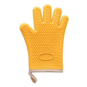 قفازات سيليكون صغيرة بخمسة أصابع من القطن بألوان مخصصة للشواء والفرن ومقاومة للحرارة - Product Image 6