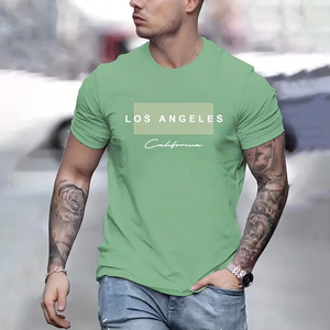 T-shirt graphique Los Angeles pour homme - T-shirt décontracté à manches courtes et col rond pour le streetwear et le style urbain - Product Image 2
