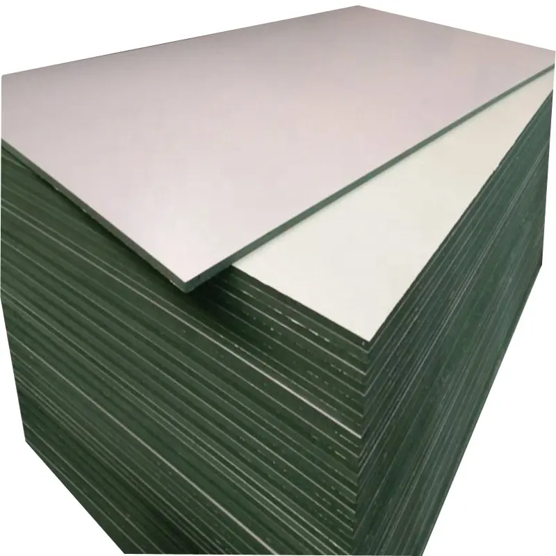 Titanium white melamine moisture resistant MDF Plate / Melamine Waterproof Green MDF