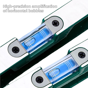 Hoogprecisie volledig aluminiumlegering massief gegoten industriële kwaliteit multifunctionele decoratieve liniaal met sterke magnetische waterpas - Product Image 3