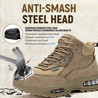 Chaussures de sécurité de travail personnalisées de haute qualité, anti-écrasement, pour hommes, S1P SRA avec embout en acier européen