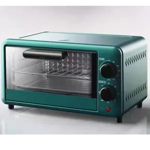 Horno eléctrico para el hogar, electrodoméstico de cocina, Control de temperatura, 9L, 10L