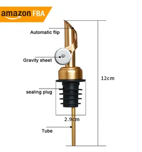 2024 New Arrival Alta Qualidade Metal Air Pipe Rolha De Garrafa De Vinho Com Boca