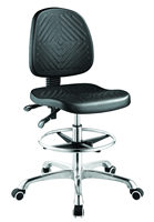 Tabouret de laboratoire réglable de haute qualité chaise d'hôpital en PU antistatique/chaise ESD rotative