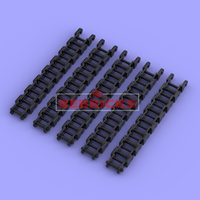 Pièce de construction BEBRICKS série 3711, chaîne technique, pour voitures RC et modèles de chars, jouet pour créateurs MOC