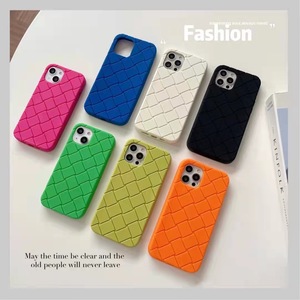 Ins Fashion Style Phone <strong>case</strong> for IPhone15 Phone <strong>case</strong> New Woven <strong>Pattern</strong> 13/12 Silicone 11 Protective <strong>case</strong> 7/8 - Product Image 3