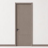 Porte intérieure moderne sur mesure, insonorisée, en bois mélaminé, avec âme tubulaire en panneaux de particules, pour projets d'appartements et d'hôtels