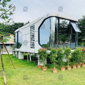 Guosemade Prefab House Space Capsule Bed Cabin Hotel Container Home Luxury Capsule House Sleep Pod Outdoor Mobile Tiny House