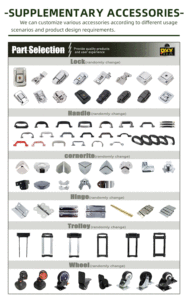 Hộp đựng đồ nghề bằng nhôm chắc chắn, dùng cho vận chuyển đường bộ, loại vali chuyên dụng - Product Image 6