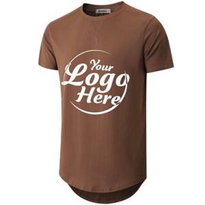 T-shirts mode poids lourd uni 100% coton doux vêtements de gym t-shirt personnalisé pour hommes vente en gros - Product Image 4