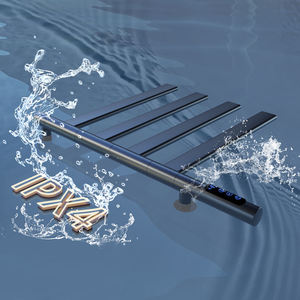 Porte-serviettes en acier inoxydable rotatif pour <span class=keywords><strong>baignoire</strong></span> visqueuse gris pistolet Chauffage électrique à température constante-Design moderne pour la maison et l'hôtel - Product Image 3