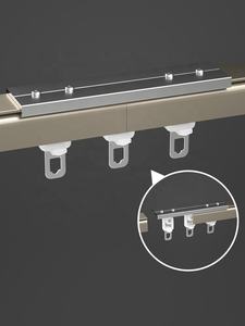 Rail de rideau en aluminium en promotion pour plafond et mur, disponible pour rideaux à plis ondulés - Product Image 3