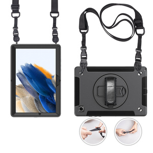 360 °   Custodia per <span class=keywords><strong>Tablet</strong></span> <span class=keywords><strong>Samsung</strong></span> <span class=keywords><strong>Galaxy</strong></span> <span class=keywords><strong>A8</strong></span> 10.5 Pollici SM-X200 SM-X205 SM-X207 con Cinturino da Polso Personalizzabile e Flessibile - Product Image 6