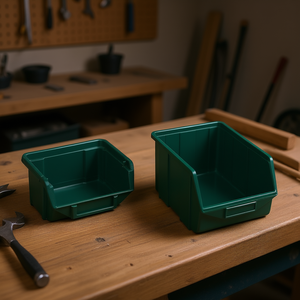 TTAKE Combo Box Eco <b>Tool</b> Containers 2 Pack Green <b>Storage</b> Bin Set - Product Image 3