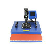 Presse à Chaud Rotative 8-en-1 Direct Usine 33*45cm avec Écran LCD Multifonction pour Sublimation sur T-shirts, Tasses, Casquettes et Assiettes