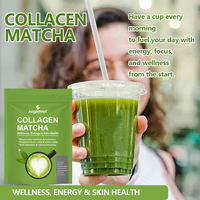AegleWell Collagène Matcha en Poudre – Complément Personnalisable Saveur et Ingrédients – Marque Privée – Soin de la Peau, Santé Intestinale, Booster d'Énergie