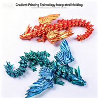 Figurine Dragon Volant 3D Imprimé 22C*15*4cm, Thème Animal, Ornement, Jouet, Décoration de Bureau, Cadeau pour Adolescents et Adultes - Vente Flash