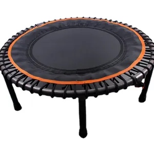 Trampolin Mini Bundar 40 Inci untuk Dewasa, Tali Bungee Olahraga Dalam Ruangan, Suspensi Hening Lembut