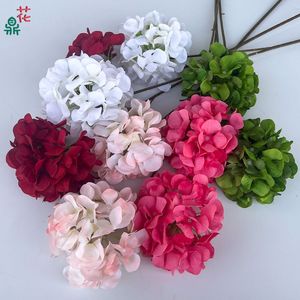 Flores Artificiales de Hortensia de Seda Hechas a Mano para Decoraciones de Boda, Arreglos Florales para Paredes, Escenarios y Suelos - Product Image 2