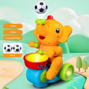 Mignon Musicien Éléphant Jouet Avec Musique Et Lumière Clignotante Enfants Jouets Électriques Jouer Le Tambour Animaux Jouets Pour Enfants - Product Image 6
