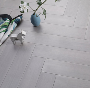 <span class=keywords><strong>Protection</strong></span> de l'environnement Sans formaldéhyde Carreaux de sol en teck à motif en chevrons pour salon intérieur <span class=keywords><strong>Parquet</strong></span> en bois - Product Image 2