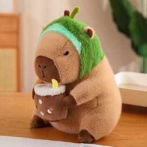 ตุ๊กตาคาปิบารา น่ารัก น้ำนม ชา ดอกไม้ น้ำ โลมา ของเล่นตุ๊กตาขนาดใหญ่ ใช้เป็นหมอน ของขวัญวันเกิดสำหรับเด็กและเด็กผู้หญิง - Product Image 6