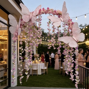 Arche de fleurs artificielles de luxe de grande taille <span class=keywords><strong>pour</strong></span> cérémonie de mariage, fête d'anniversaire, événement, cérémonie d'ouverture, festival, décoration commerciale - Product Image 2